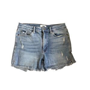 JBD Distressed Denim Cutoff Shorts Frayed Hem Women’s Size L